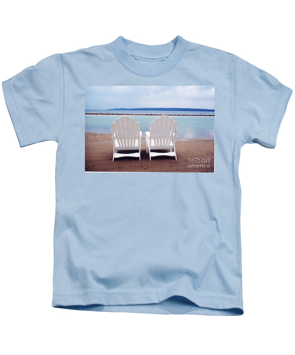 Beach Chair Kids T-Shirt featuring the photograph Serenity by Crystal Nederman