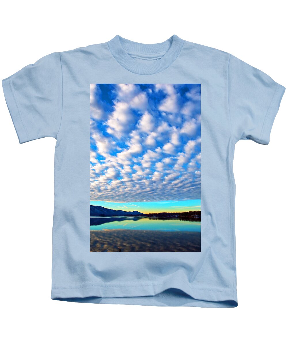 Smith Mountain Lake Sunrise Kids T-Shirt featuring the photograph Sml Sunrise by The James Roney Collection