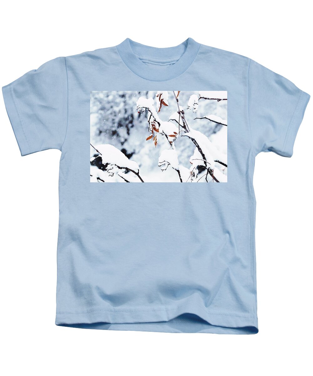 Flower Kids T-Shirt featuring the photograph Snow by Cesar Vieira