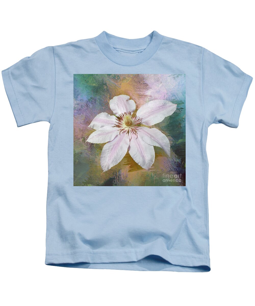 Flower Kids T-Shirt featuring the photograph Solo Clematis by Jack Torcello