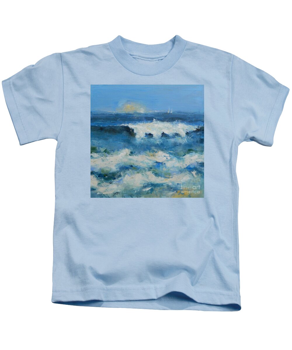 Ocean Kids T-Shirt featuring the painting Soul of the Sea by Dan Campbell