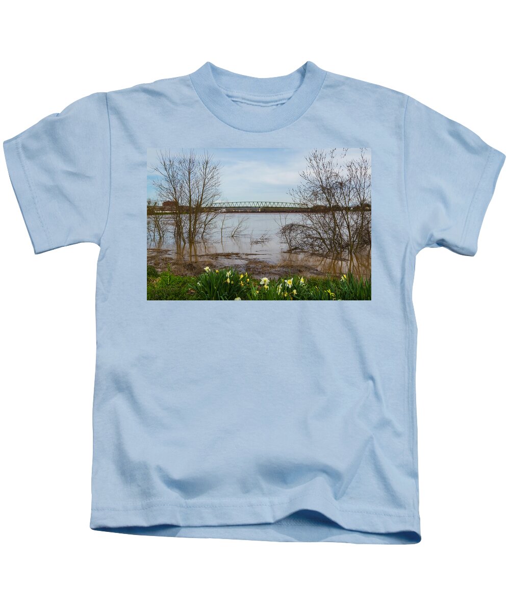 Marietta Kids T-Shirt featuring the photograph Springtime Flooding by Holden The Moment