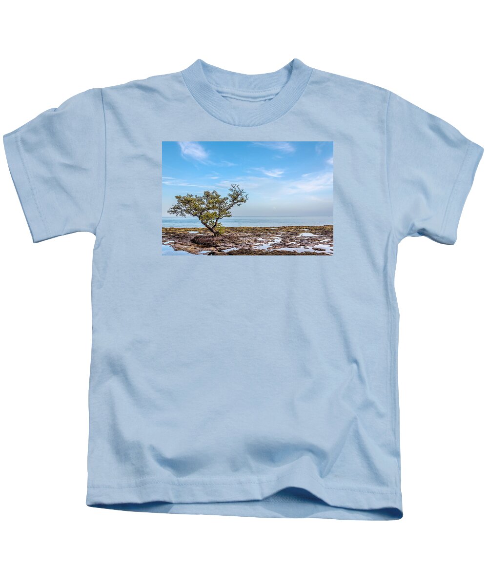 Shore Line Kids T-Shirt featuring the photograph Stand ffirm by Camille Lopez
