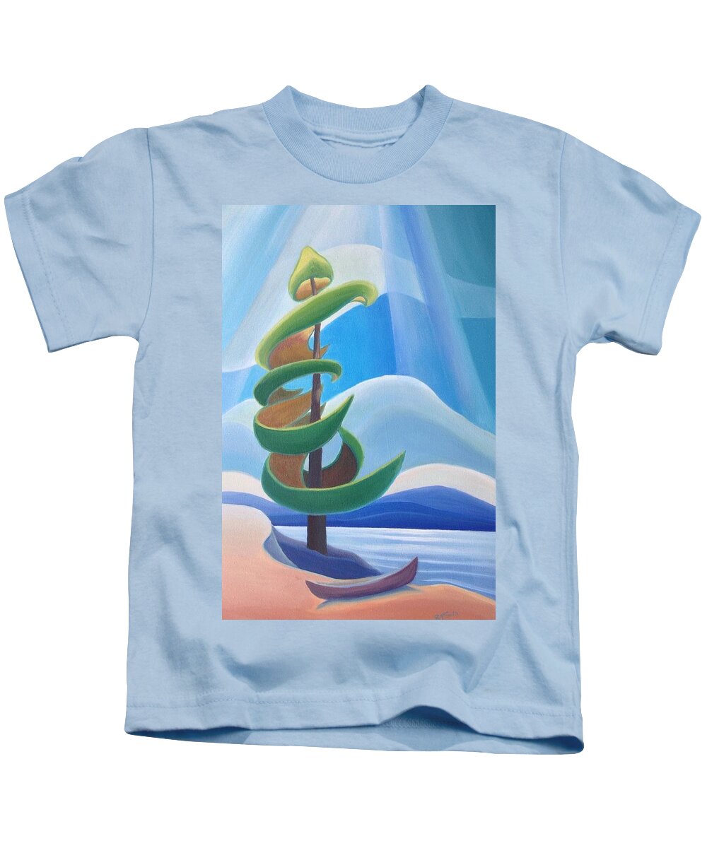 Group Of Seven Kids T-Shirt featuring the painting Summer Dance by Barbel Smith