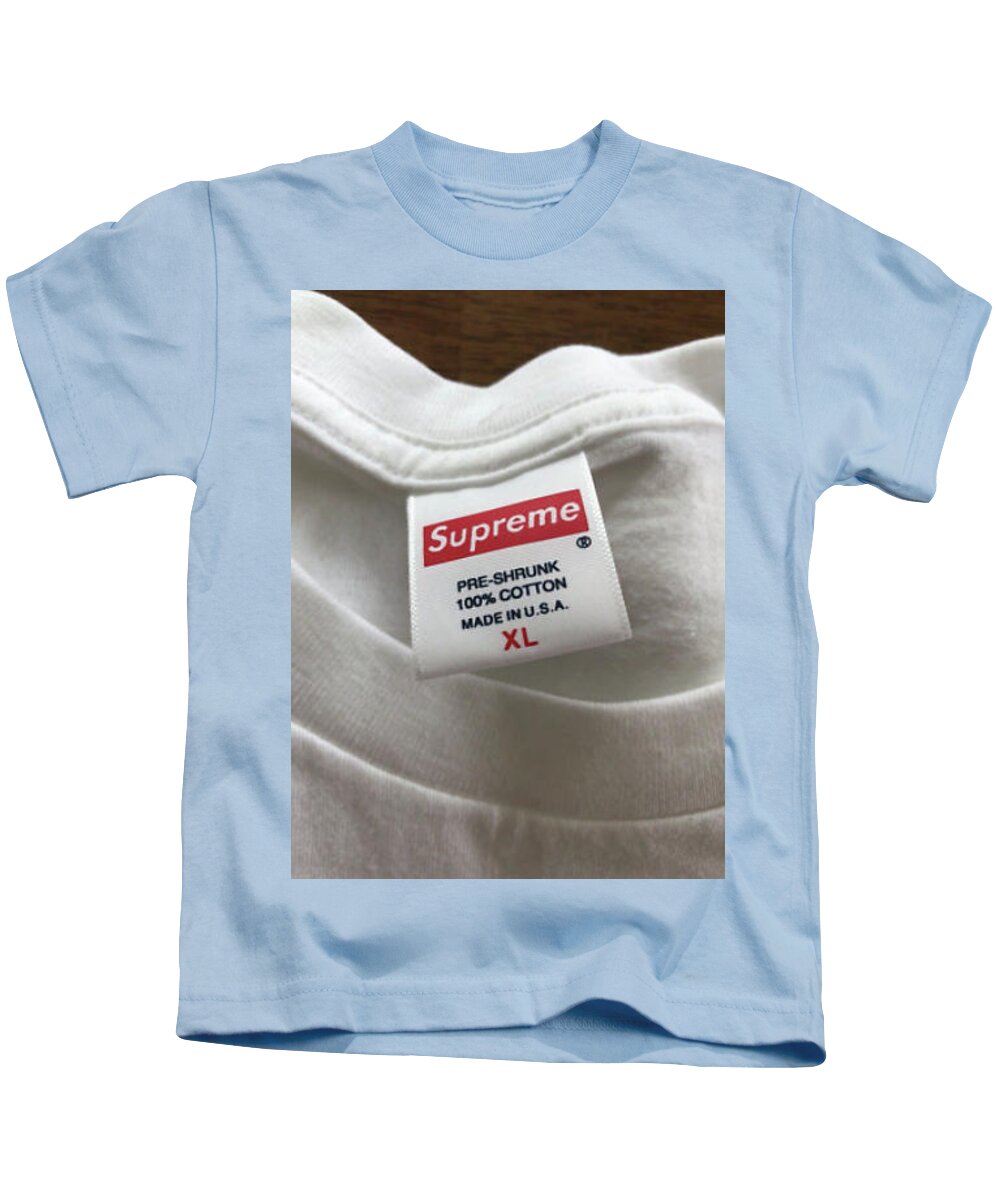 Supreme Label Kids T-Shirt by Supreme Supreme - Pixels