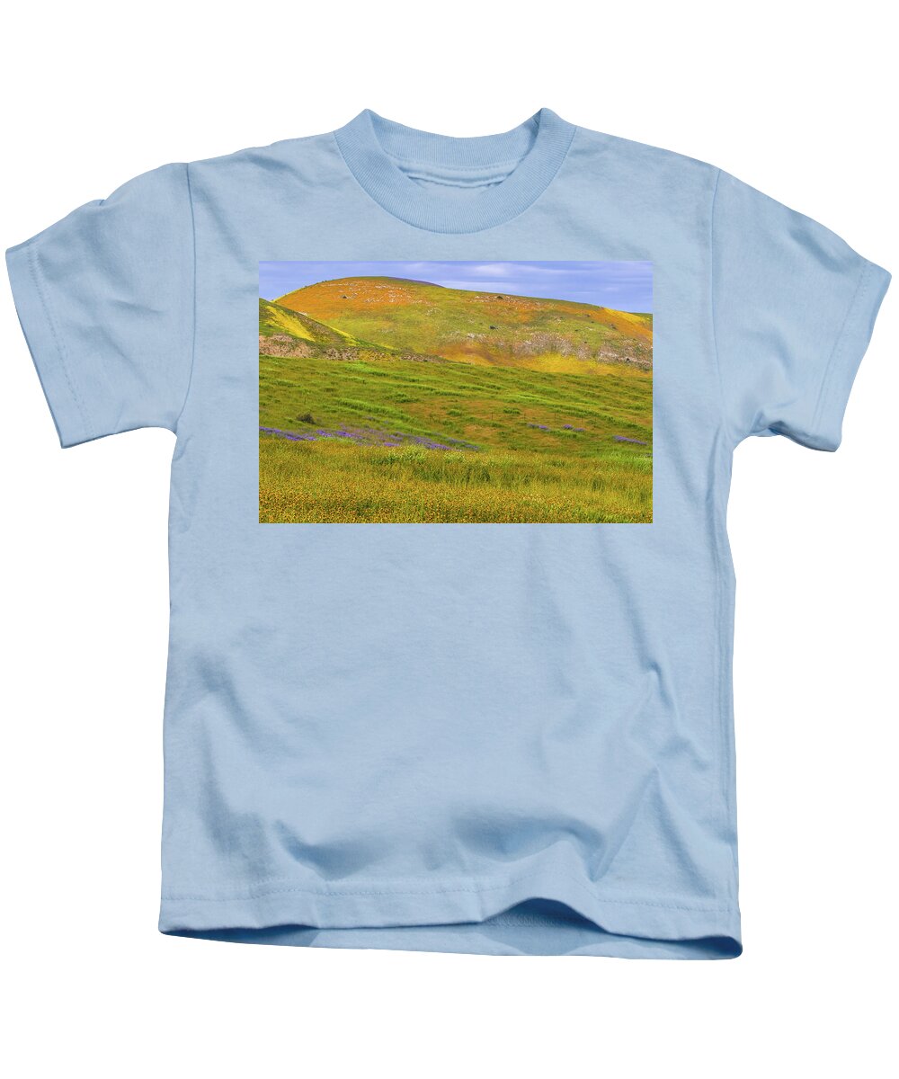 California Kids T-Shirt featuring the photograph Temblor Range Spring Color by Marc Crumpler