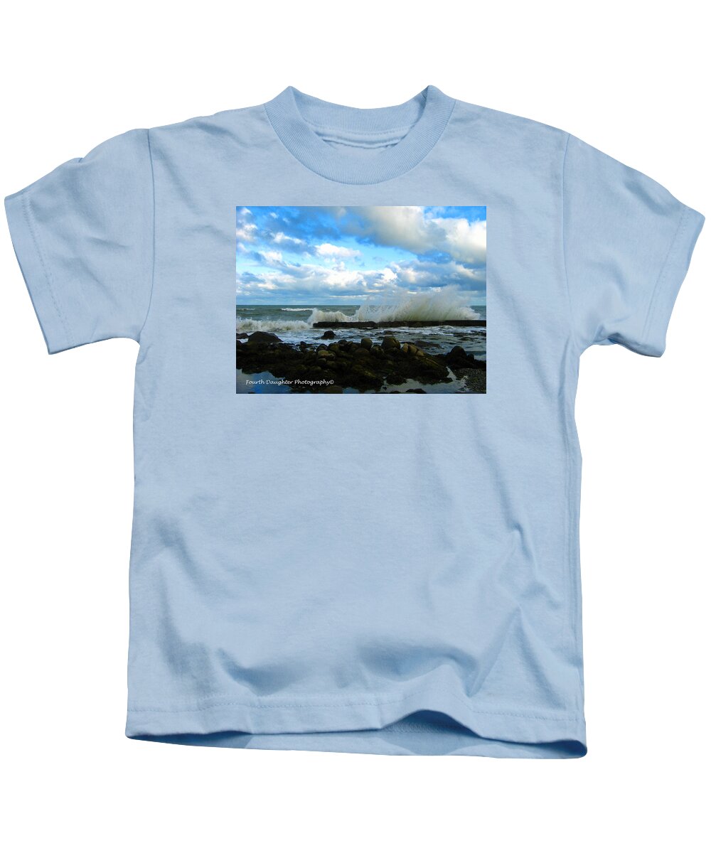 Landscape Kids T-Shirt featuring the photograph The Irish Sea by Diane Shirley