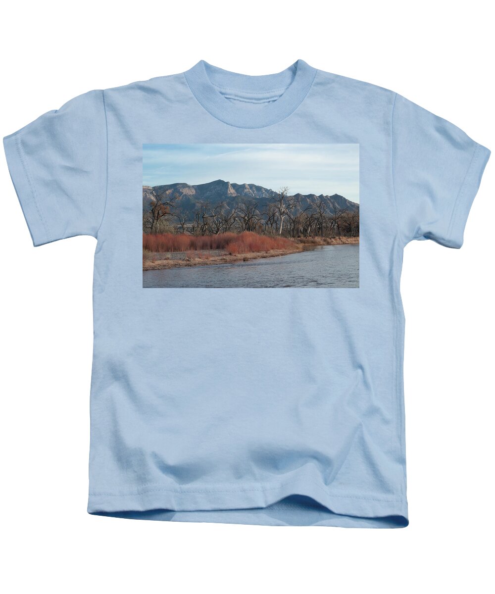 Winter Kids T-Shirt featuring the photograph The Rio Grande by David Diaz