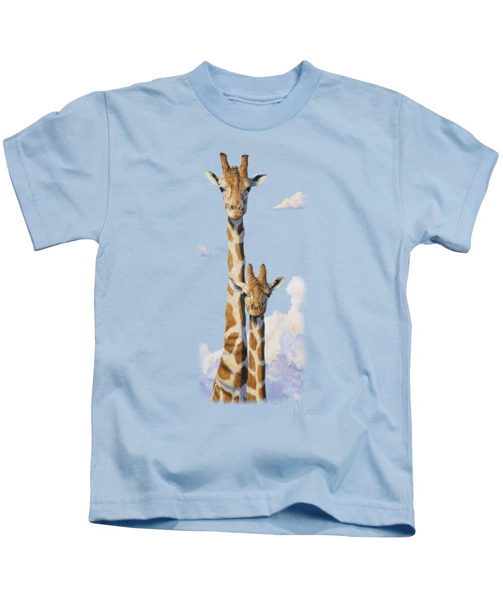 Two Heads in the Clouds Kids T-Shirt for Sale by Lucie Bilodeau