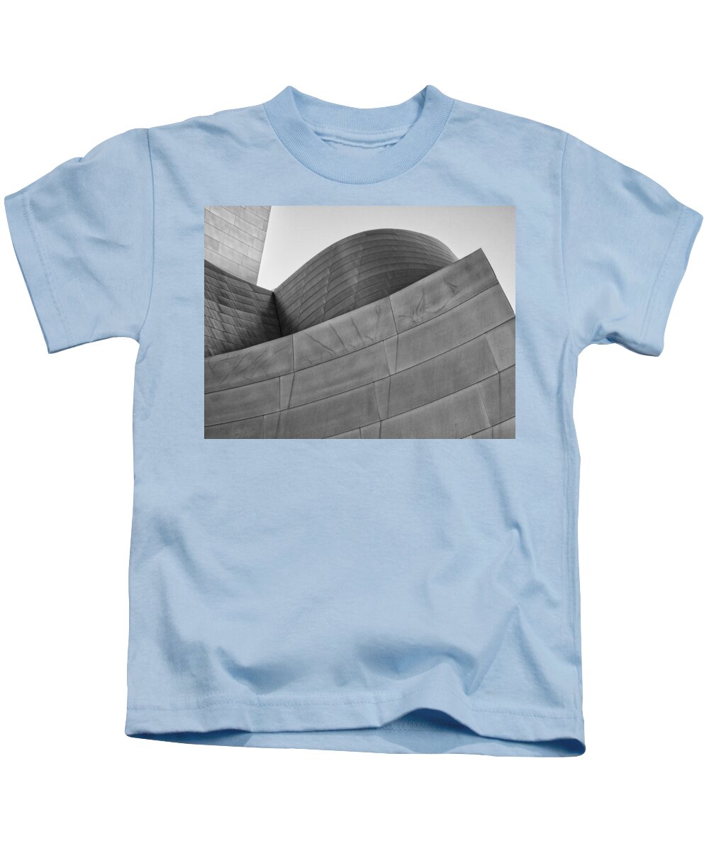 Walt Disney Concert Hall Kids T-Shirt featuring the photograph Walt Disney Concert Hall four by Gary Karlsen