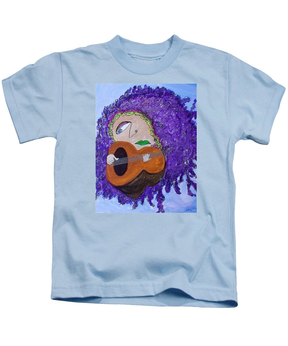 Wandering Kids T-Shirt featuring the painting Wandering Minstrel 2 by Kenlynn Schroeder