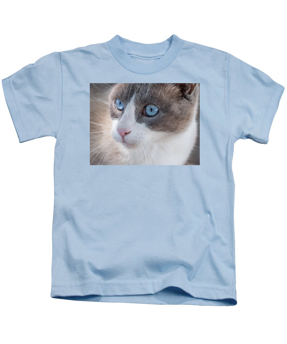 Cat Kids T-Shirt featuring the photograph Whiskers by Derek Dean