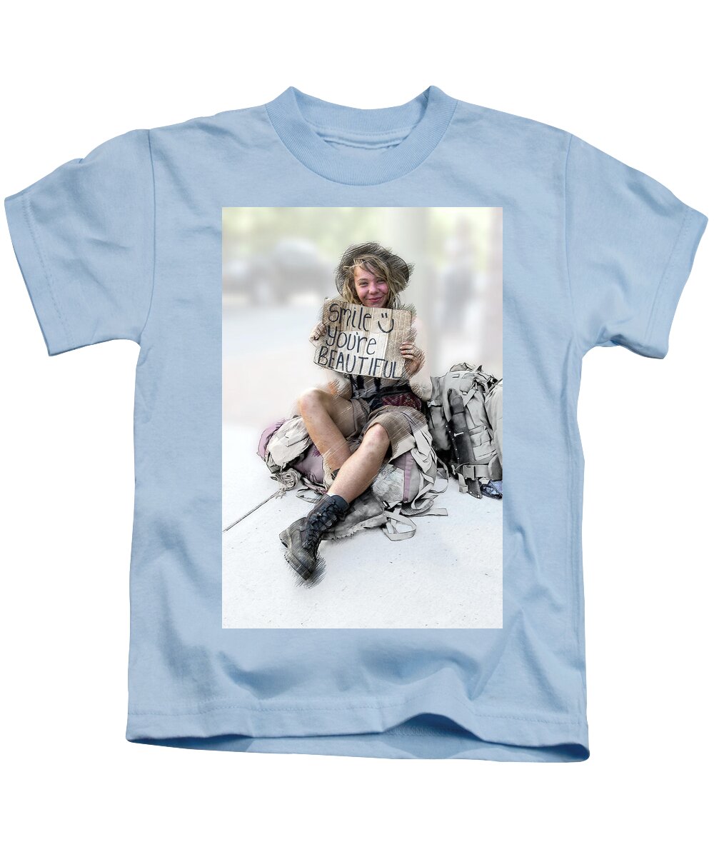 Beautiful Kids T-Shirt featuring the photograph You Are So Beautiful by John Haldane