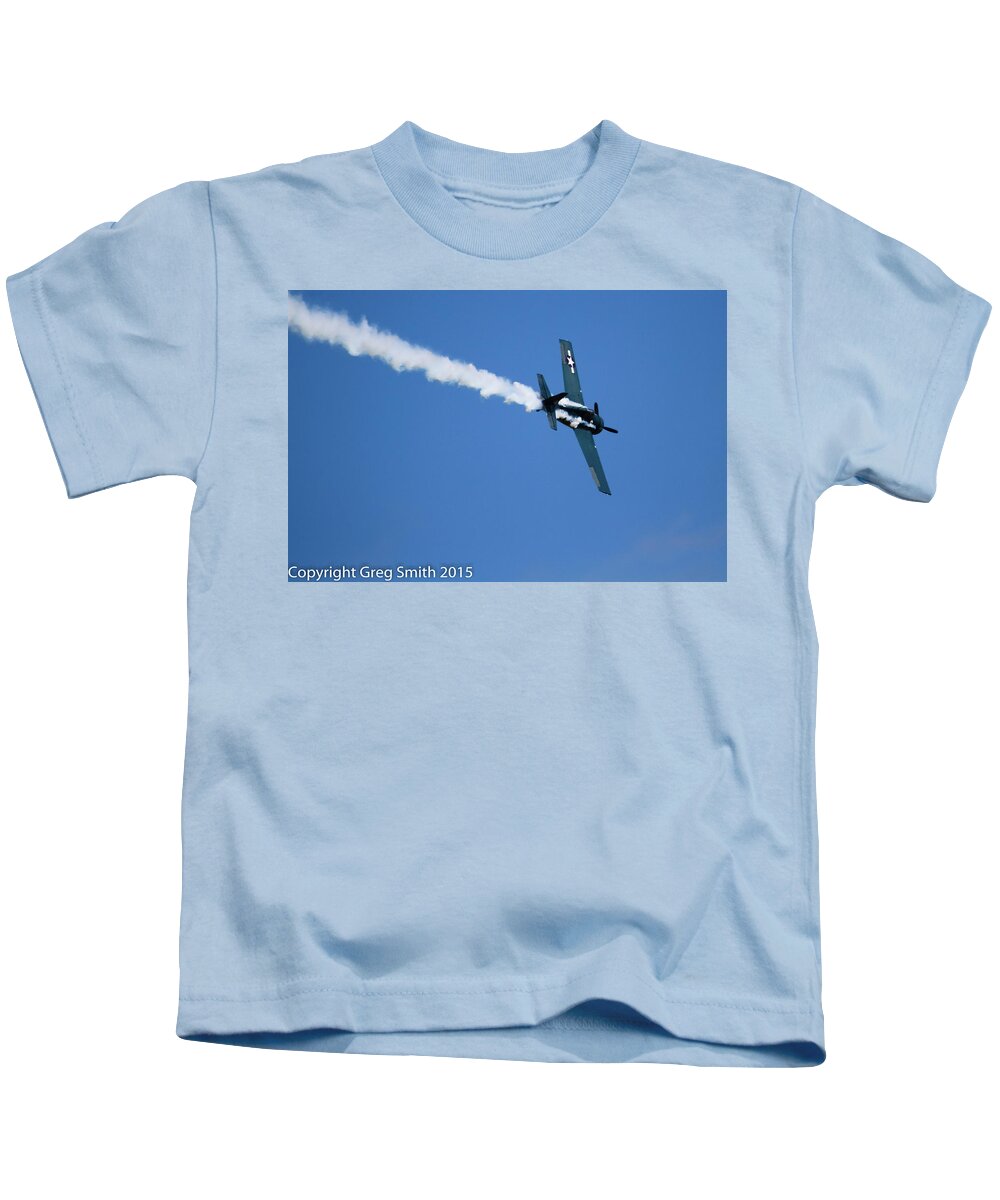 F4f Wildcat Kids T-Shirt featuring the photograph F4F Wildcat #1 by Greg Smith