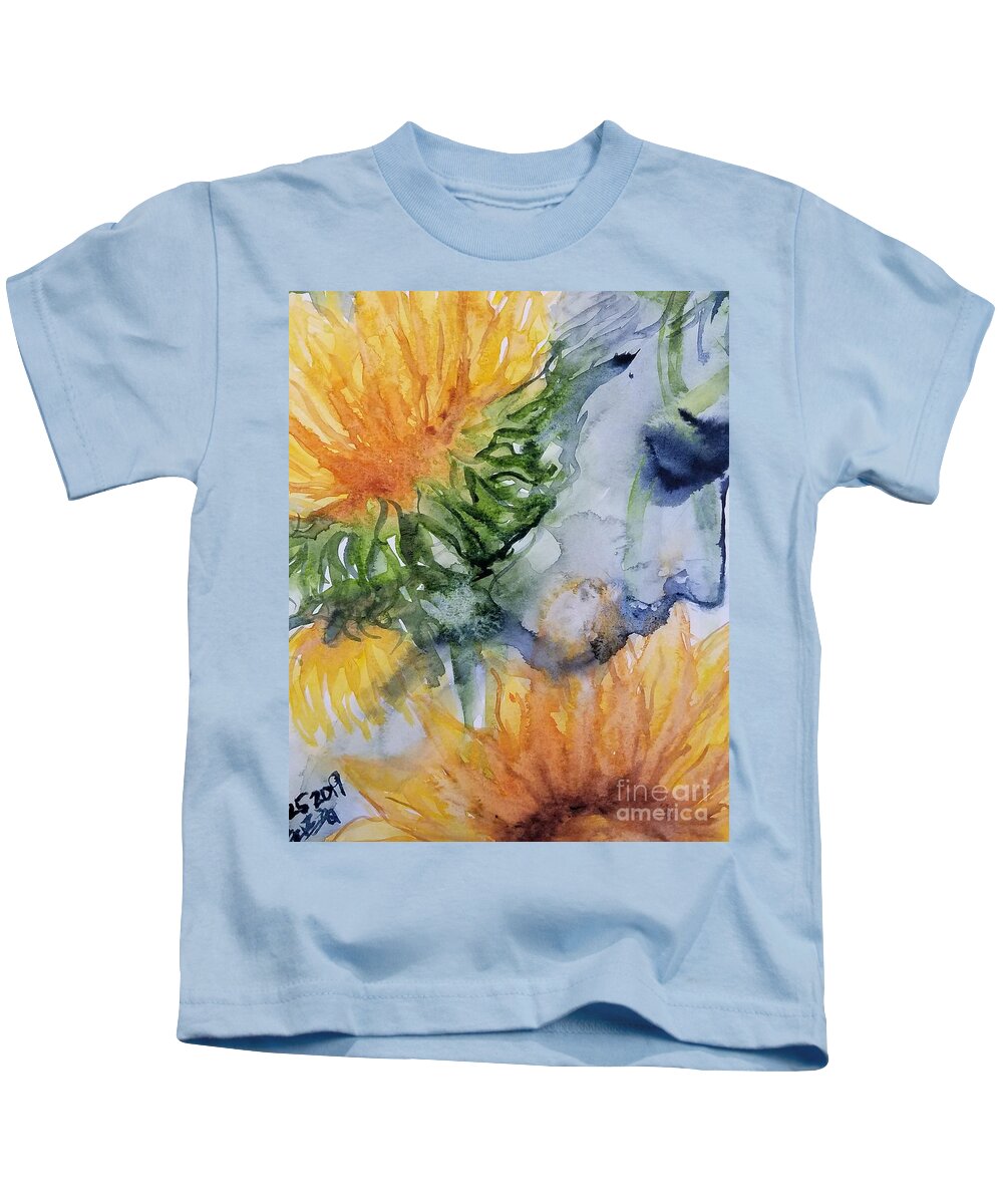 #25 2019 Kids T-Shirt featuring the painting #25 2019 #25 by Han in Huang wong