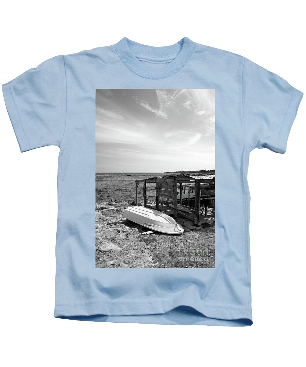 Formentera Kids T-Shirt featuring the photograph Aux Christine Kai #3 by John Edwards