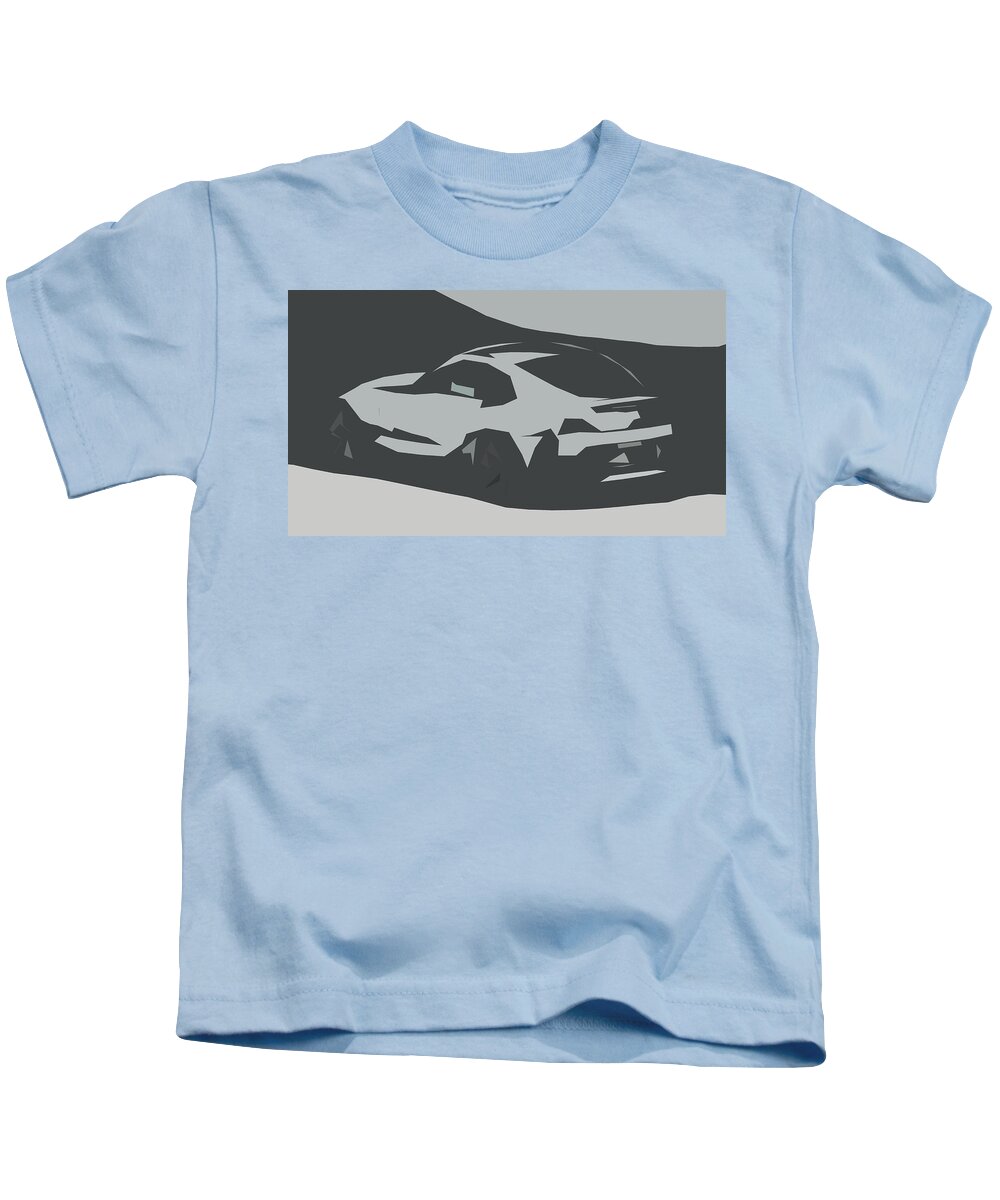 Car Kids T-Shirt featuring the digital art BMW Z4 M Coupe Abstract Design #3 by CarsToon Concept