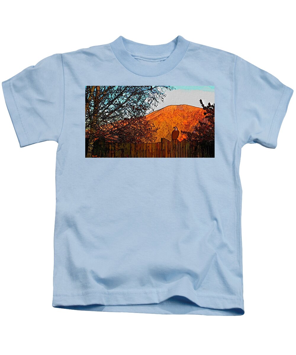 Sunset Kids T-Shirt featuring the photograph Alpine Glow by Robert Bissett