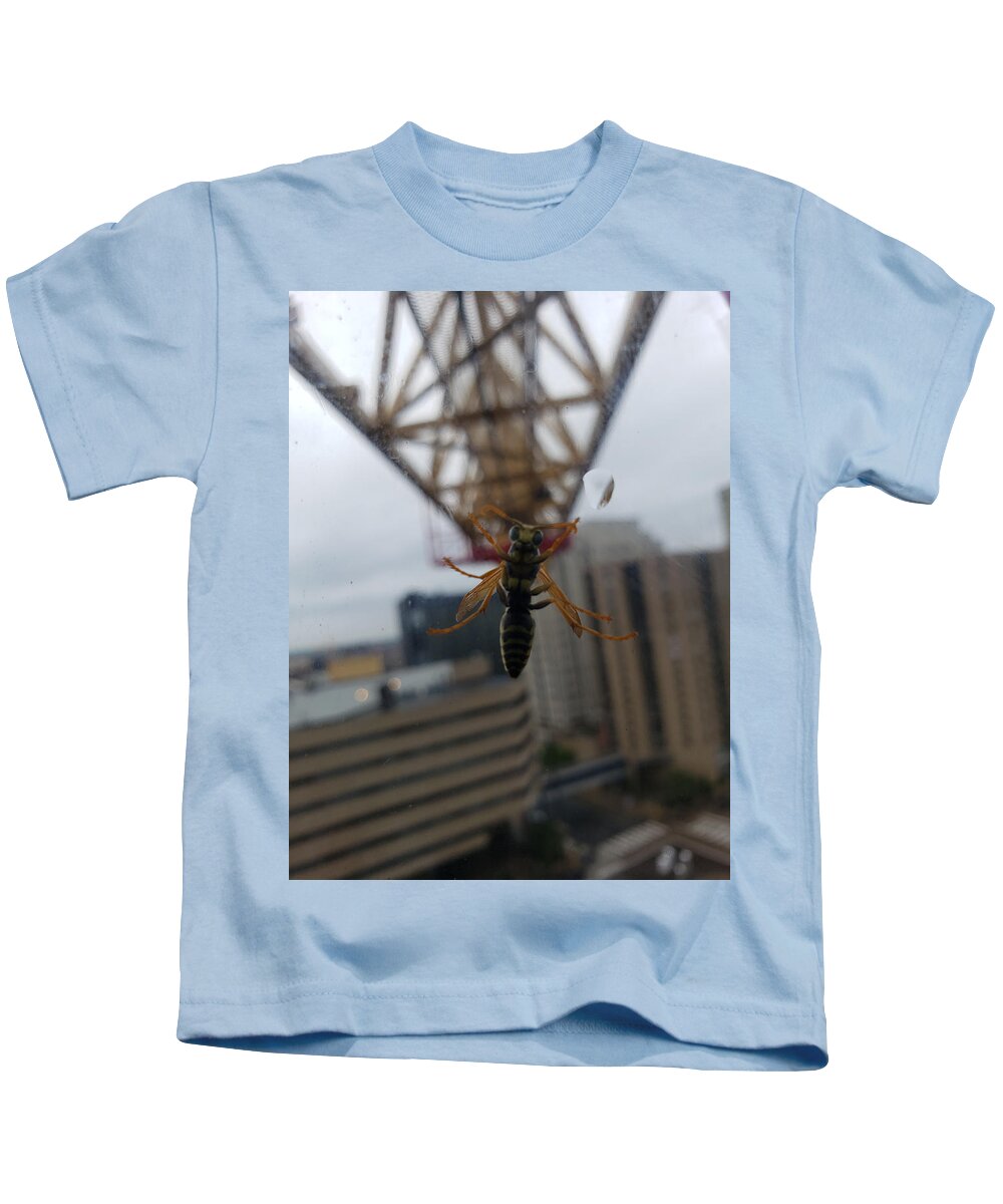 Crane Kids T-Shirt featuring the photograph Bee by Peter Wagener