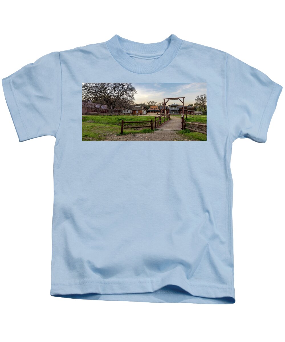 Ghost Town Kids T-Shirt featuring the photograph Bridge To Paramount by Gene Parks