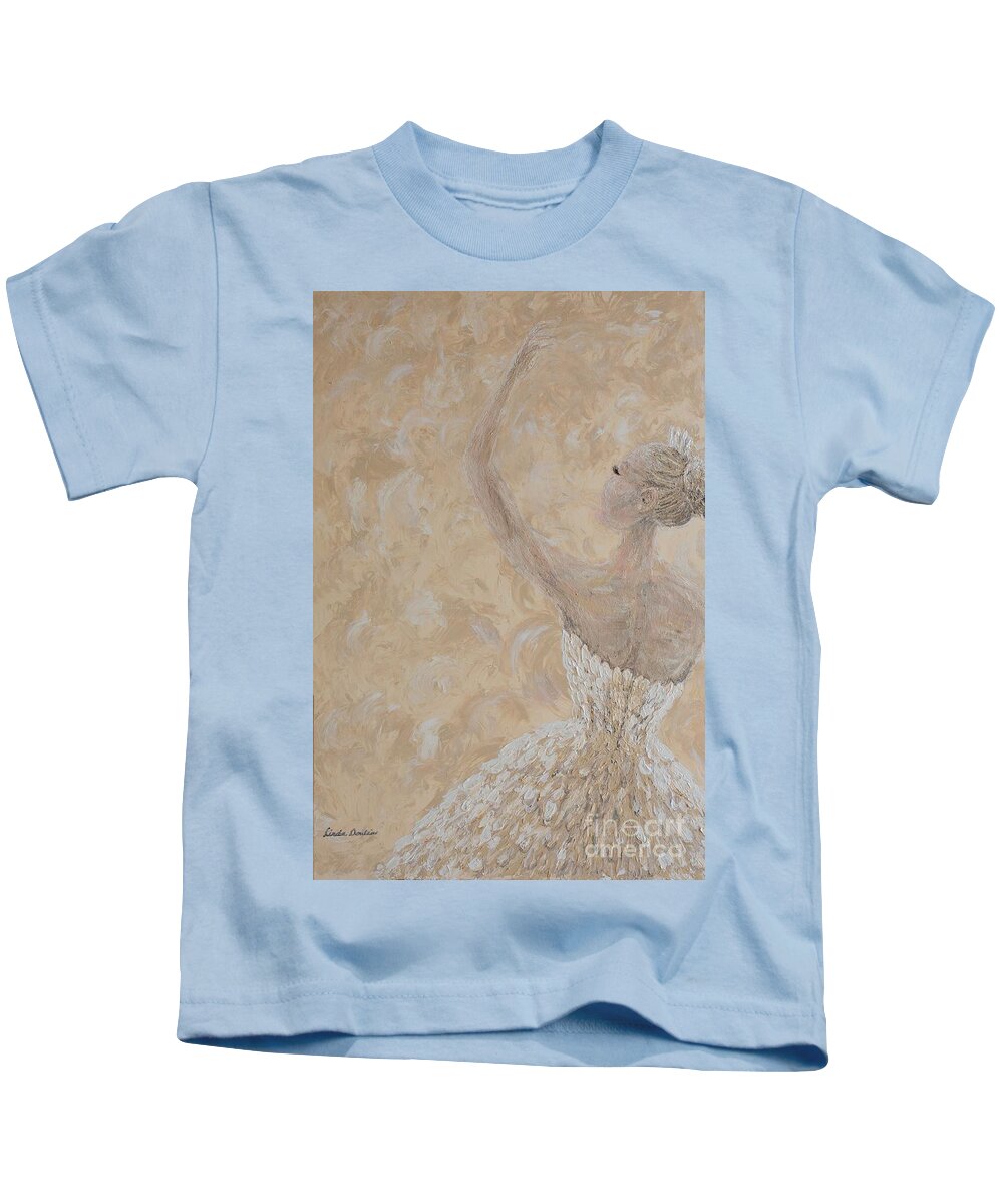 Ballet Kids T-Shirt featuring the painting Grace Defined by Linda Donlin