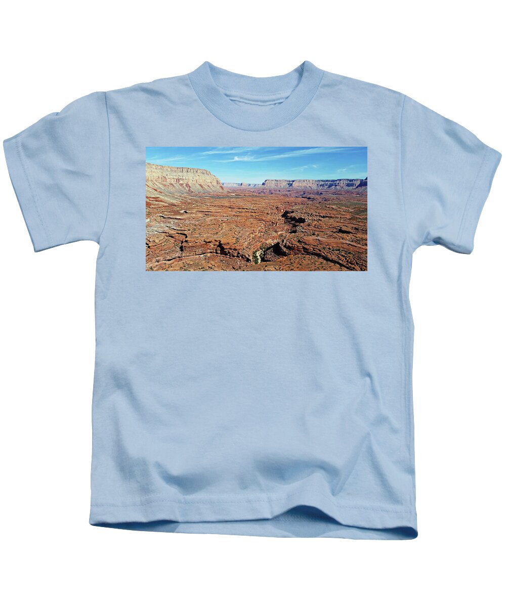 United States Kids T-Shirt featuring the digital art Mysterious Havasupai Canyon by Joseph Hendrix
