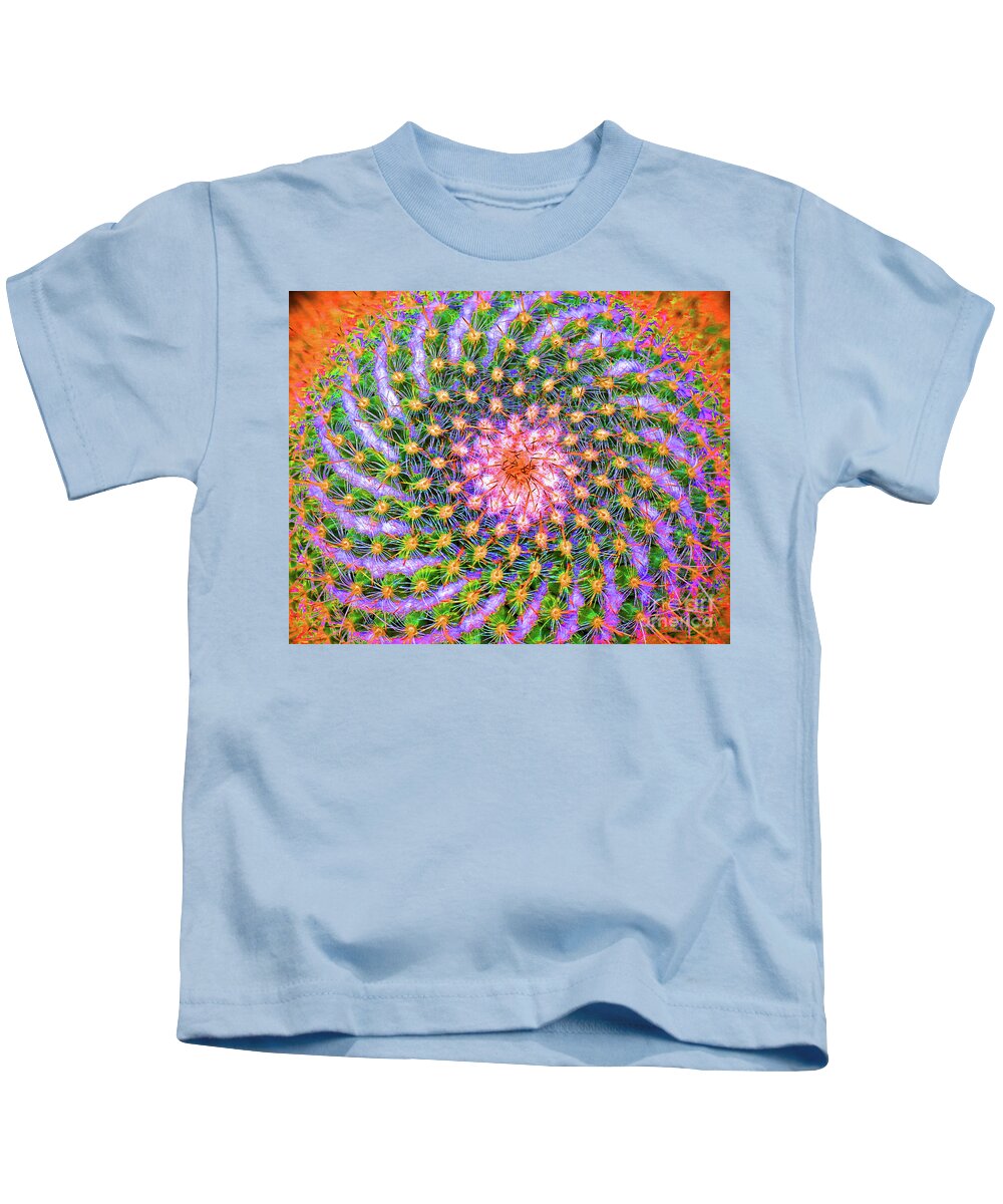 Cactus Kids T-Shirt featuring the photograph Psychedelic by Tiffany Whisler