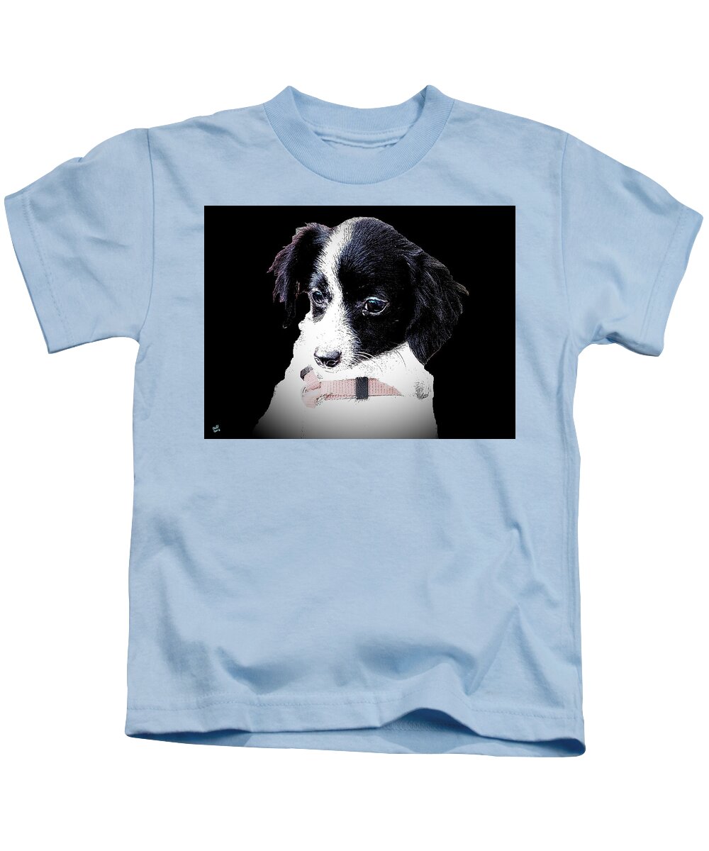 Small Dog Kids T-Shirt featuring the digital art Small Dog by Cliff Wilson