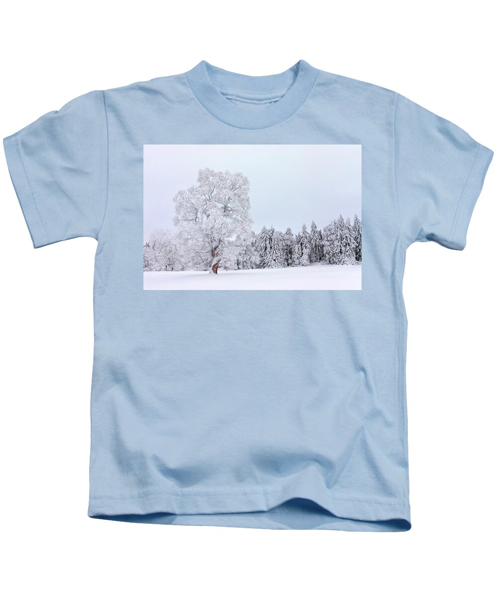 Winter Kids T-Shirt featuring the photograph Spirals by Dominique Dubied
