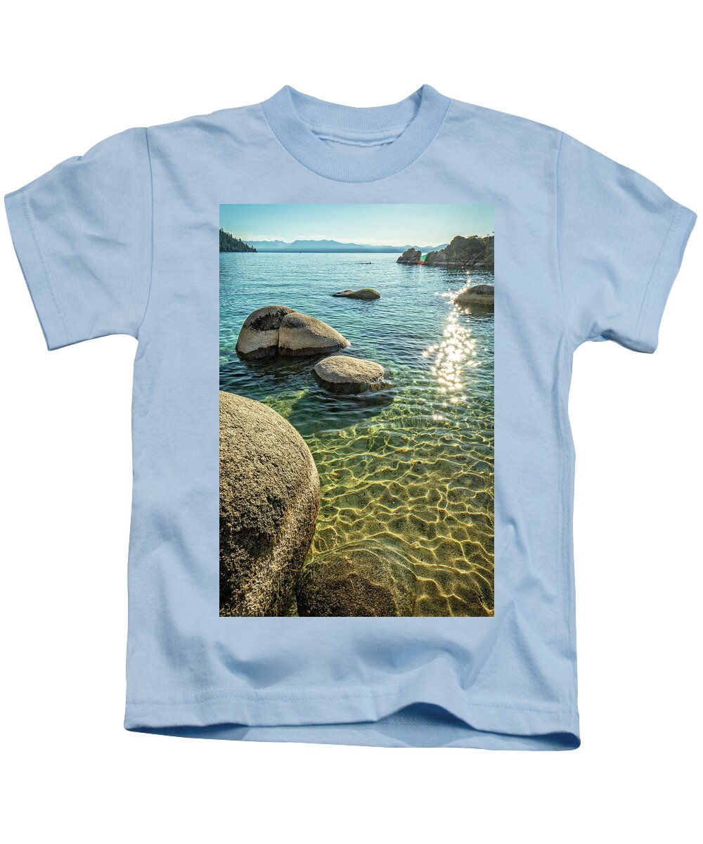 Landscape Kids T-Shirt featuring the photograph Tahoe Blues 16 by Ryan Weddle