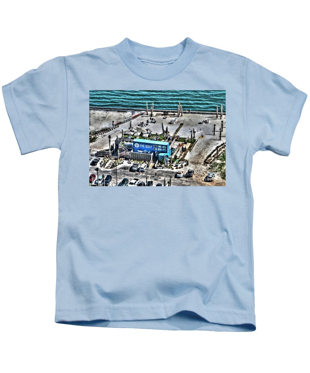 The Gulf Kids T-Shirt featuring the photograph The Gulf by Gulf Coast Aerials -
