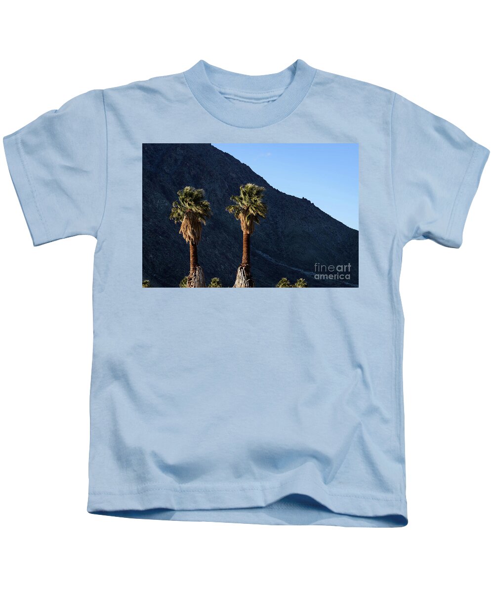 Desert Kids T-Shirt featuring the photograph Wind in the Palms by Jeff Hubbard