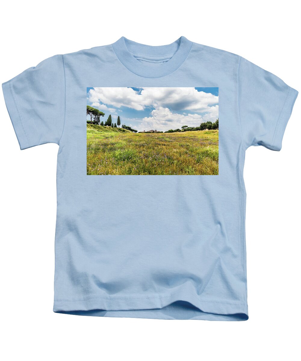 Ancient Kids T-Shirt featuring the photograph Circus Maximus in Rome, Italy by Fabiano Di Paolo