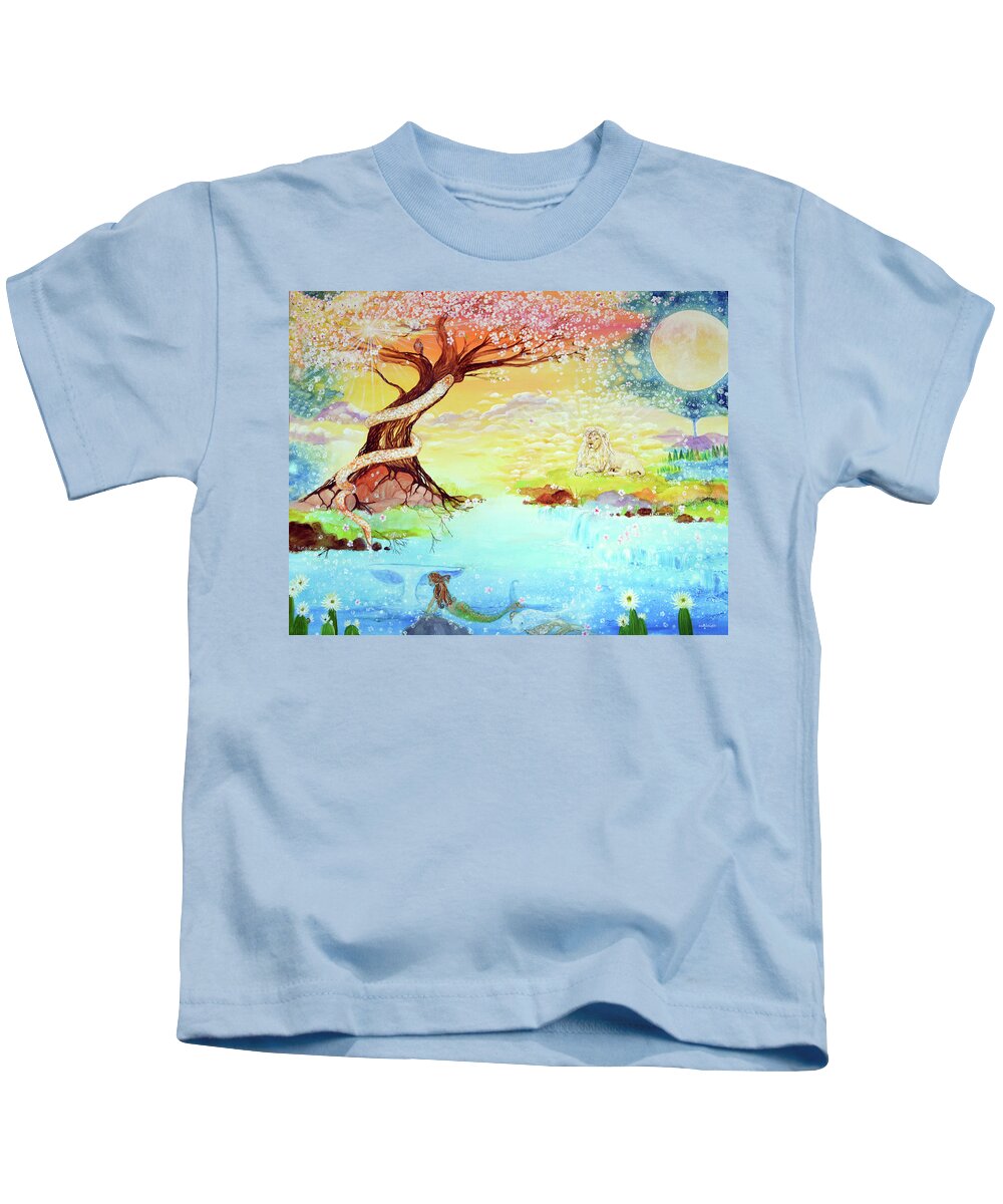Tree Of Life Kids T-Shirt featuring the painting This Is A Story For You To Tell by Ashleigh Dyan Bayer