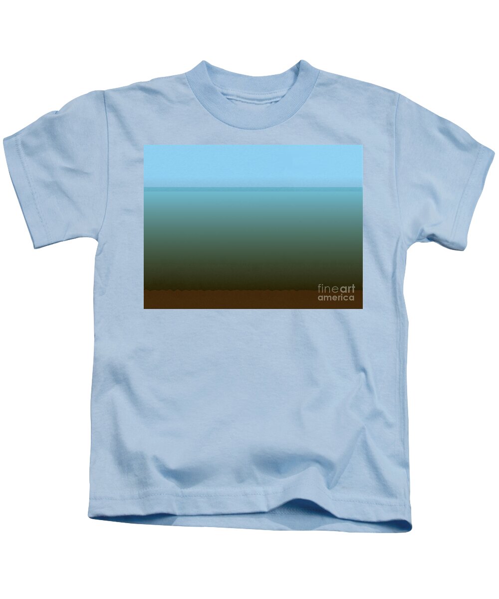 Water Kids T-Shirt featuring the digital art A Look Across the Channel by Kae Cheatham
