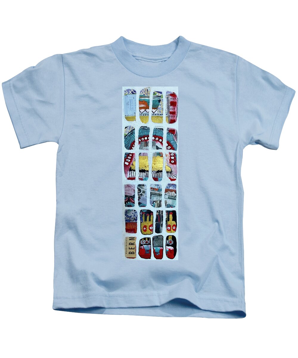 Bern Kids T-Shirt featuring the mixed media Bern by Tanja Leuenberger