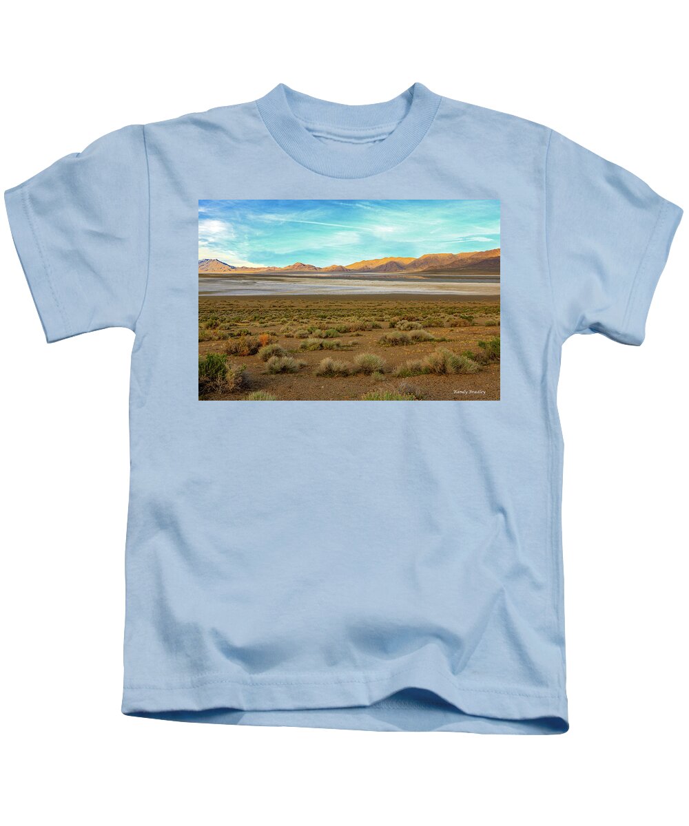 Desert Kids T-Shirt featuring the photograph Black Rock Desert Lake Bed by Randy Bradley