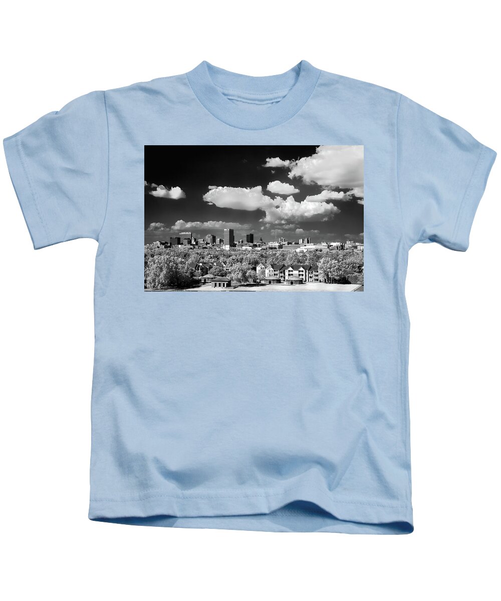 2018 Kids T-Shirt featuring the photograph Brickworks-56-A by Charles Hite