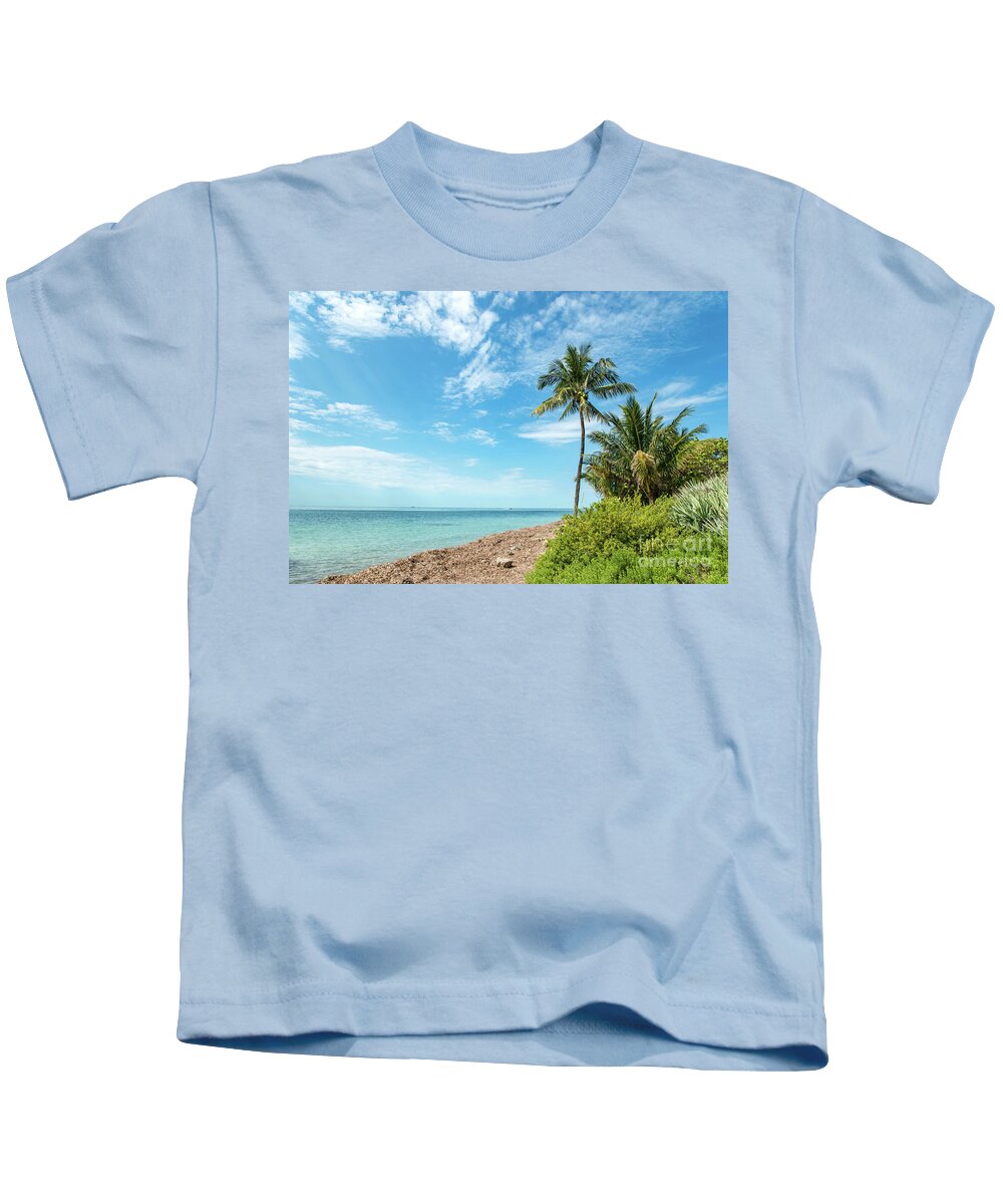 Palm Kids T-Shirt featuring the photograph Cape Florida Beach by Beachtown Views