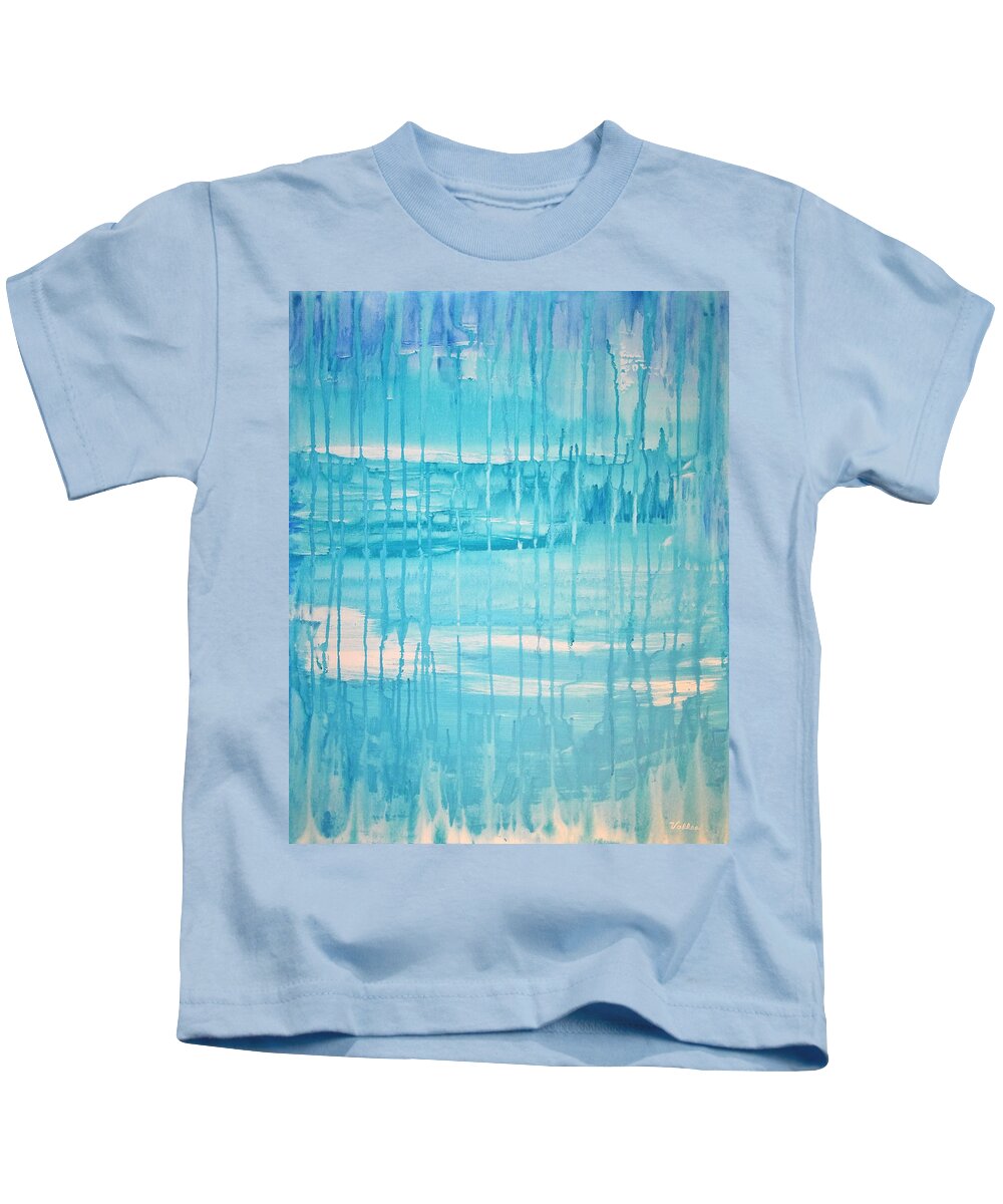 Fantasy Kids T-Shirt featuring the painting Castles in the Rain by Vallee Johnson