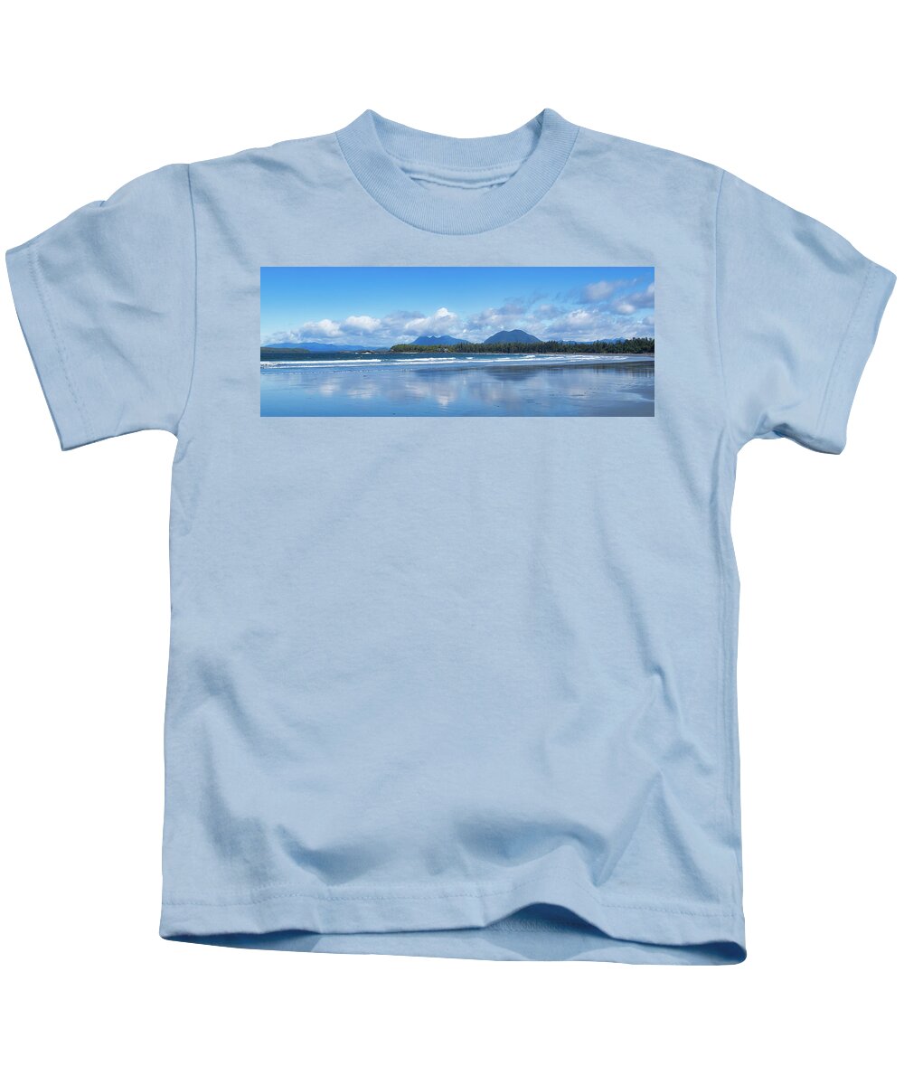Landscape Kids T-Shirt featuring the photograph Chesterman Beach Panorama by Allan Van Gasbeck