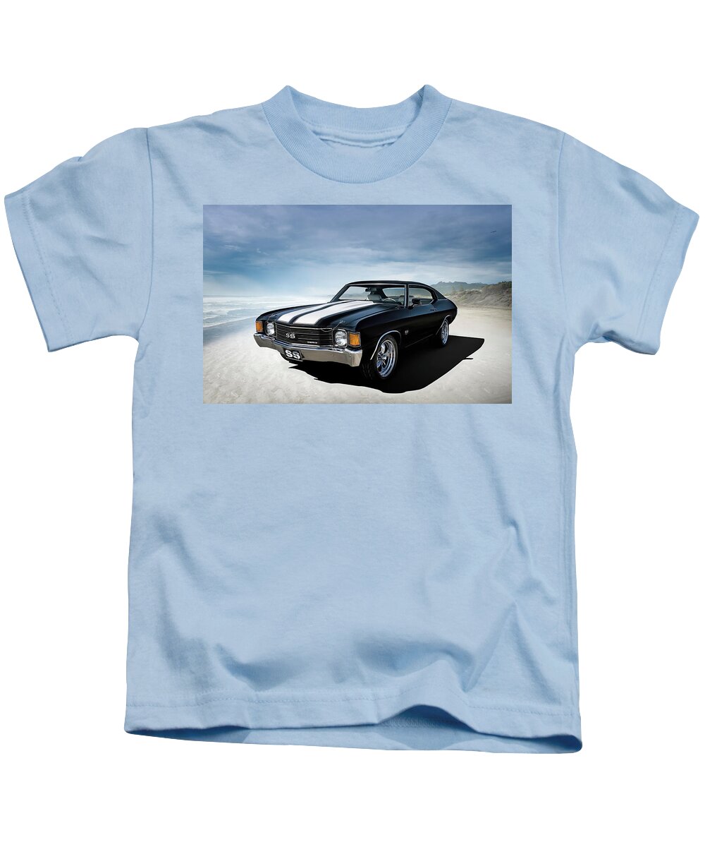 Classic Kids T-Shirt featuring the digital art Chevelle SS by Douglas Pittman