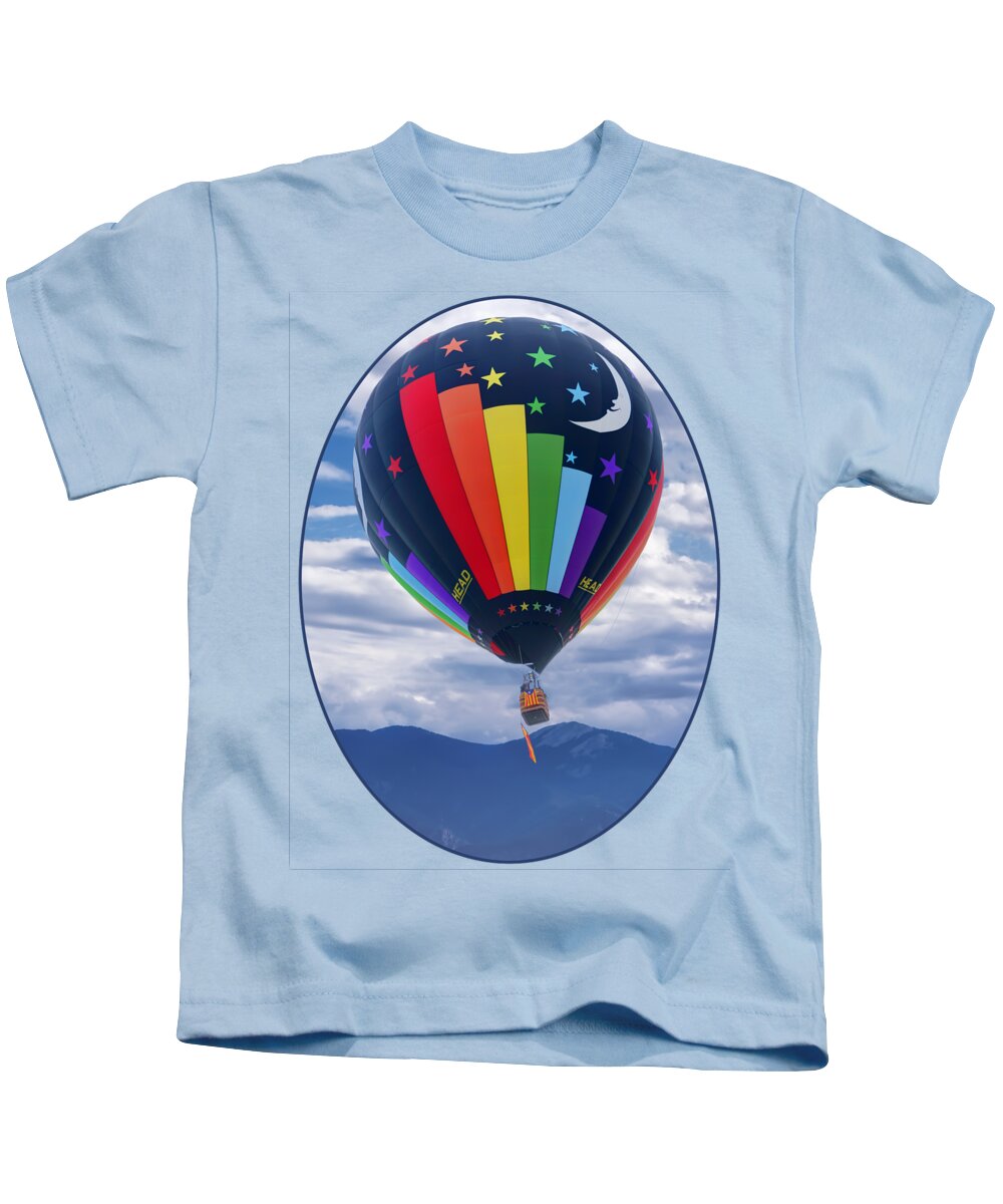 Hot Air Balloon Kids T-Shirt featuring the photograph Day and Night - Hot Air Balloon by Nikolyn McDonald