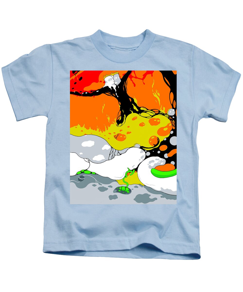 Melt Kids T-Shirt featuring the digital art Deep Fried by Craig Tilley