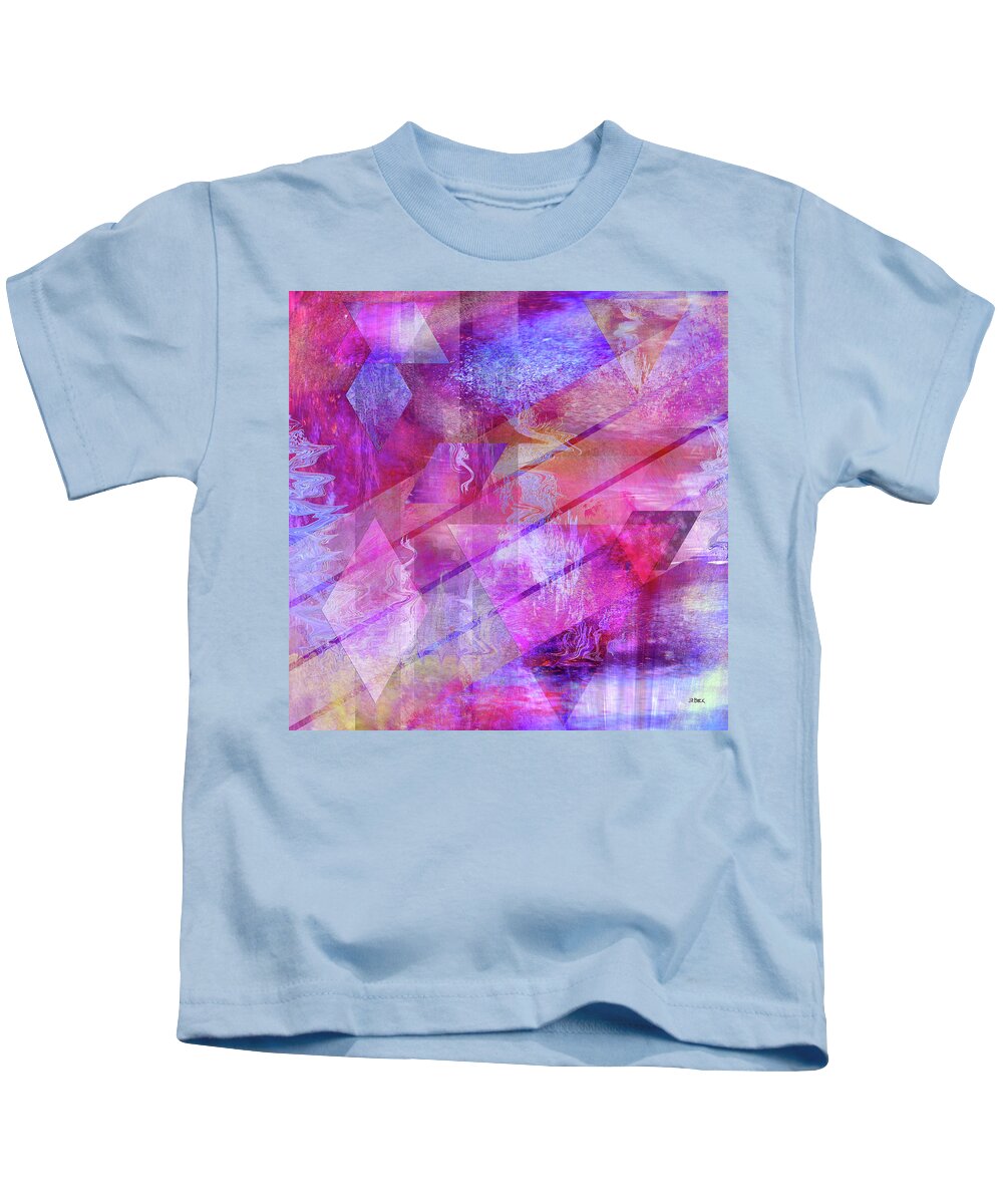 Dragon Kids T-Shirt featuring the digital art Dragon's Kiss - Square Version by Studio B Prints