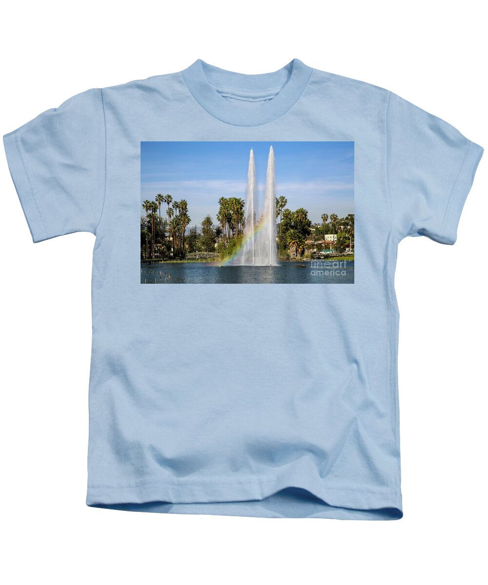 Echo Park Kids T-Shirt featuring the photograph Echo Park by Erin Marie Davis