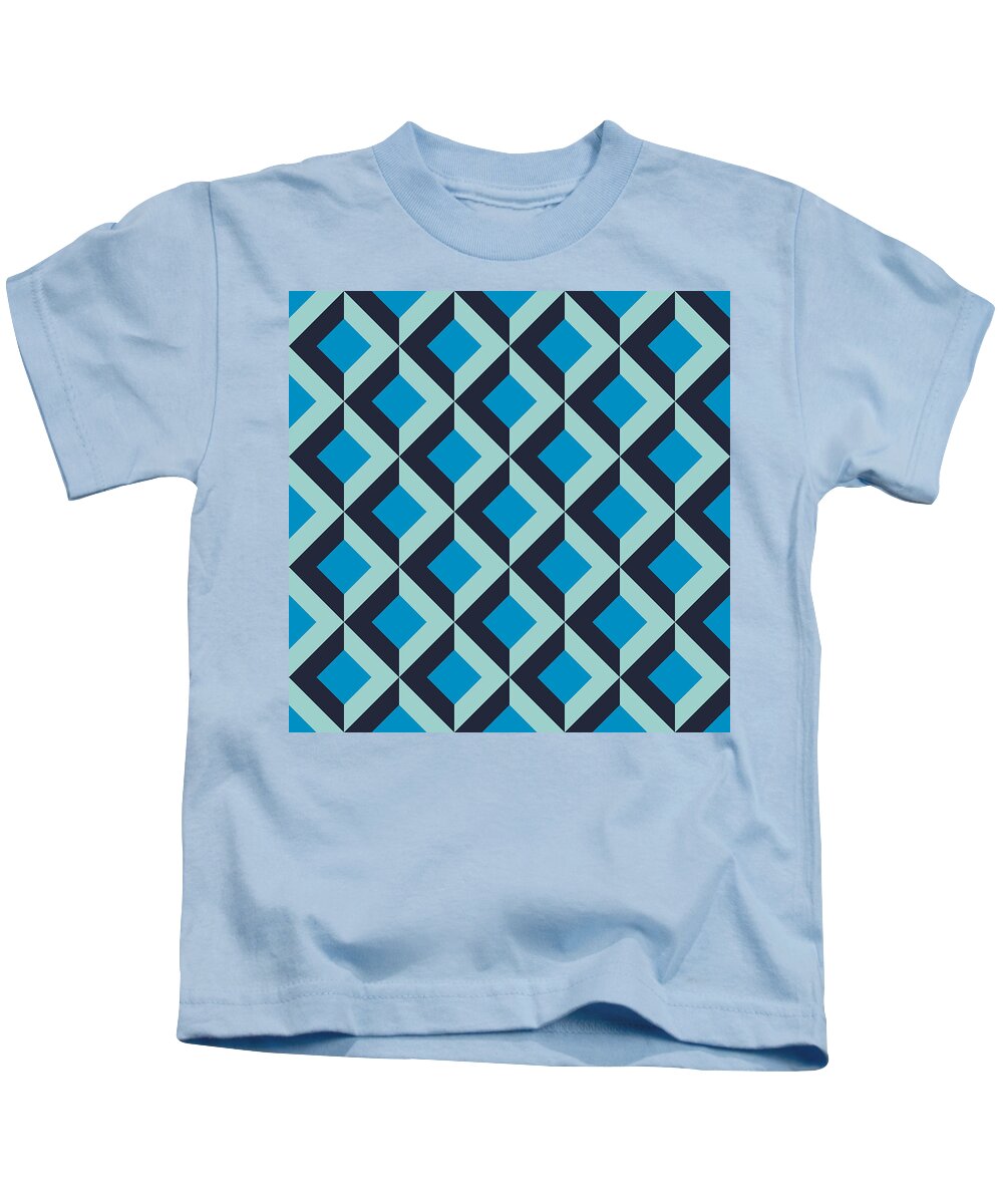 Fashion geometric pattern Design 21 Kids T-Shirt by Black Gryphon - Fine Art  America