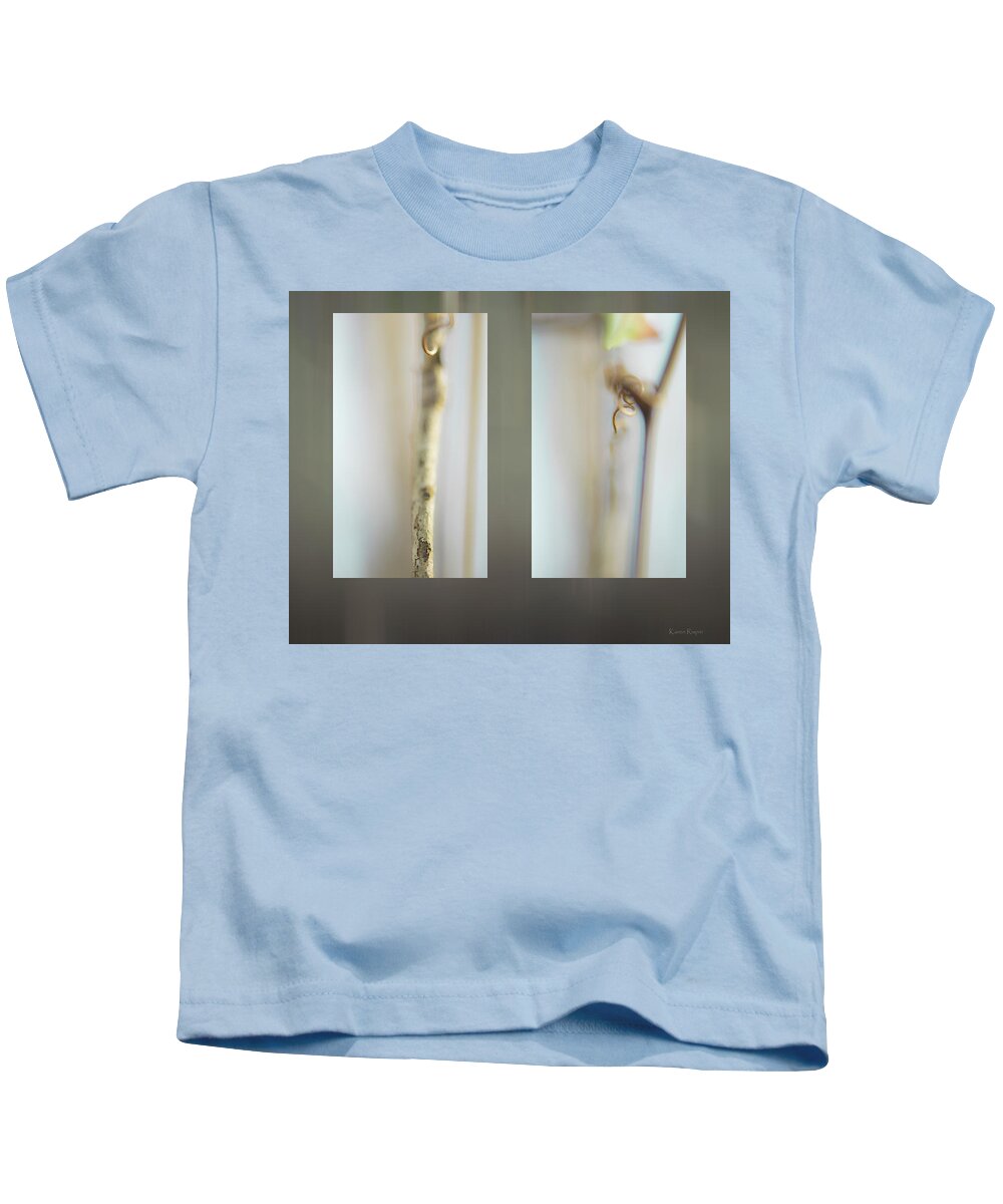 Tree Kids T-Shirt featuring the photograph Forest Stems by Karen Rispin
