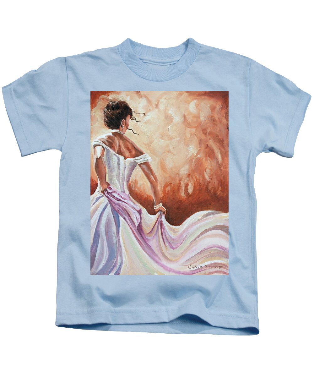 Dancer Kids T-Shirt featuring the painting Vuelta I by Rachel Emmett