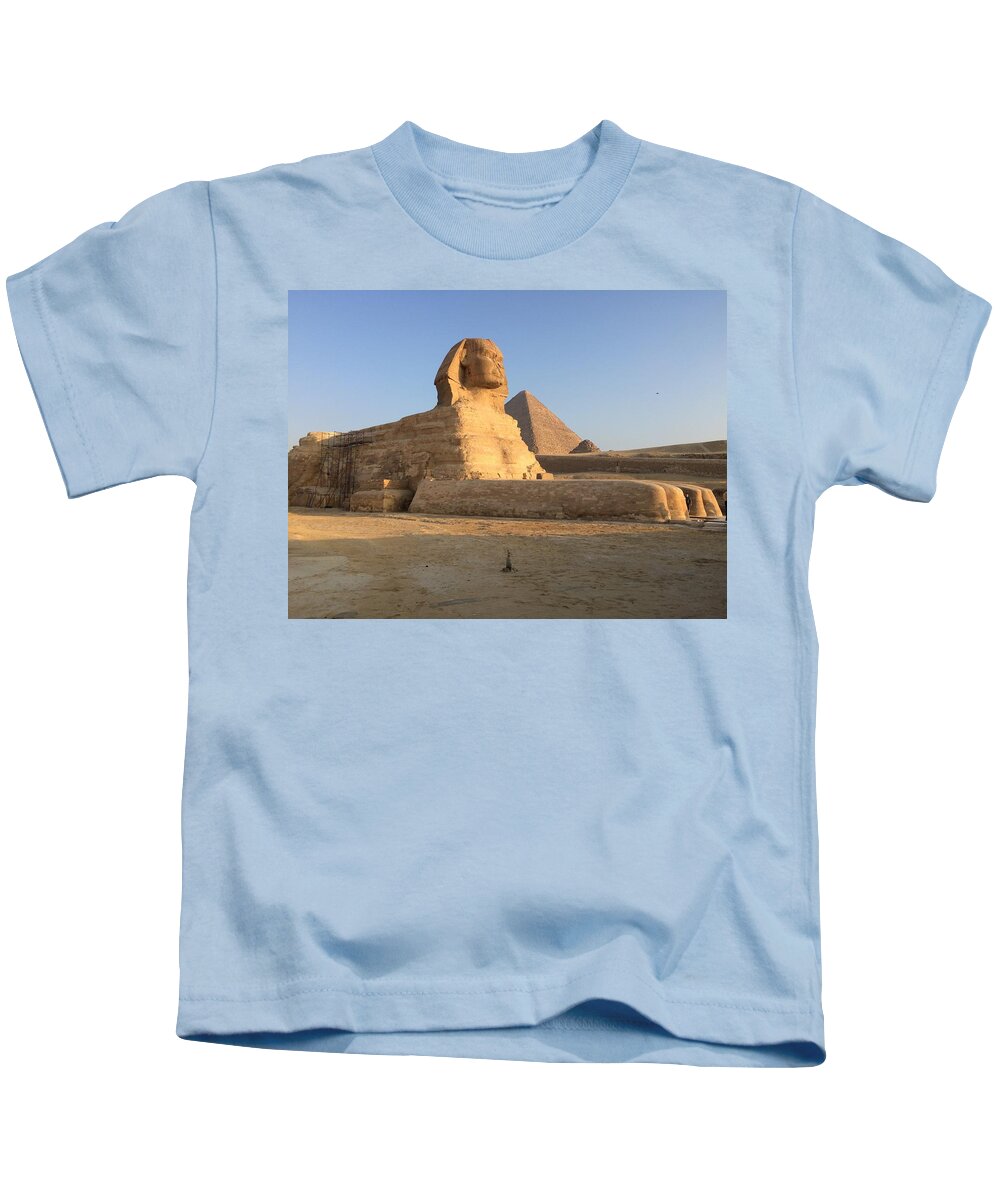 Giza Kids T-Shirt featuring the photograph Great Sphinx by Trevor Grassi